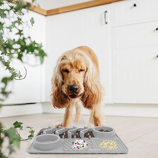 TAPPETINO LICK RALLENTANTE PER CIBO BLU