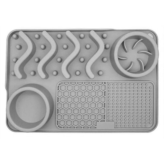 TAPPETINO LICK RALLENTATORE DI CIBO GRIGIO