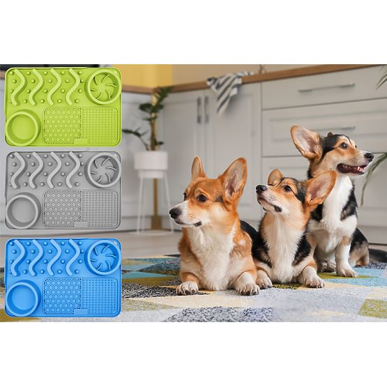 TAPPETINO LICK RALLENTATORE DI CIBO GRIGIO