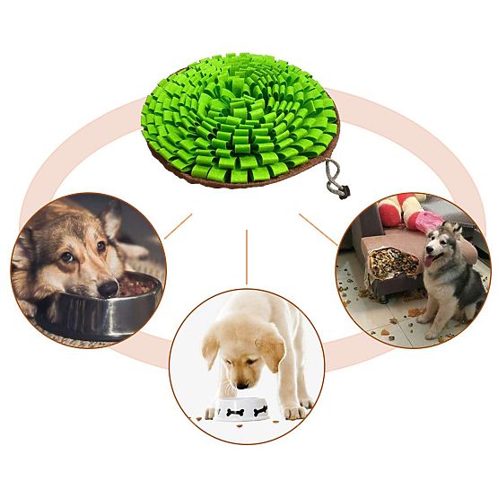 Tappetino olfattivo per snack SNIFFER pieghevole verde