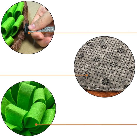 Tappetino olfattivo per snack SNIFFER pieghevole verde