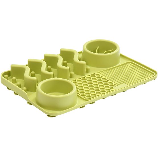 TAPPETINO VERDE LECCABILE PER RALLENTARE IL CIBO