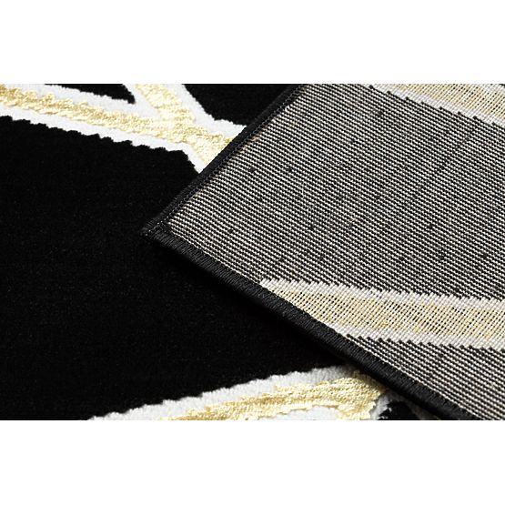 Tappeto ALLURE 1964 Geometrico - Strutturale, elegante, glamour nero / oro