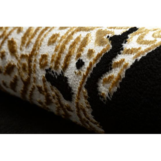 Tappeto ALLURE 1965 Cornice - Strutturale, elegante, glamour nero / oro