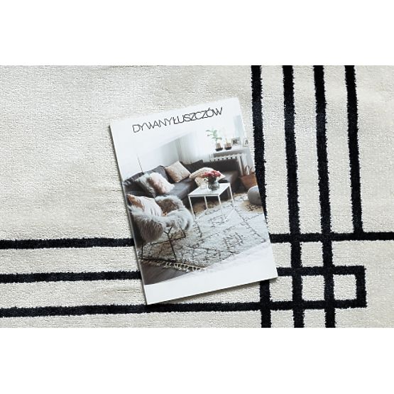 Tappeto AMOUR 53096C crema - Cornice, linee moderne, eleganti