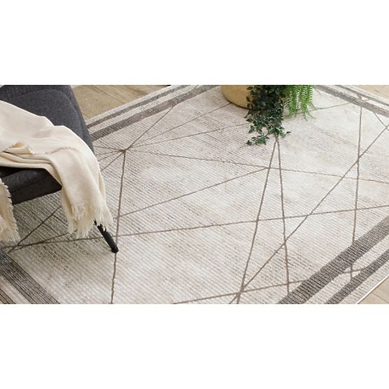 Tappeto BLISS Z201Z128 crema / beige - Cornice, geometrico, moderno, strutturale