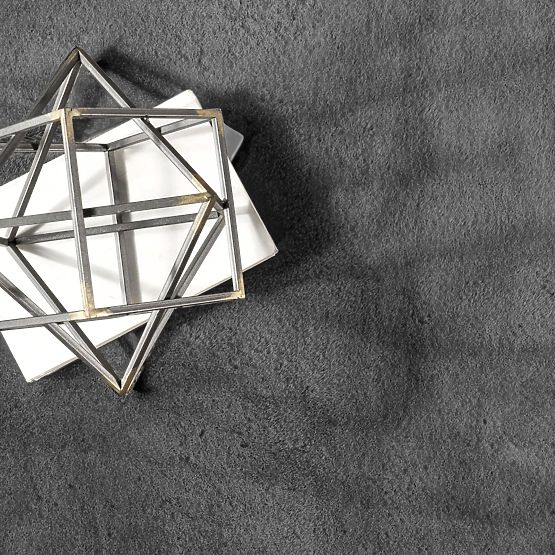 Tappeto di seta Rabbit - Grigio scuro