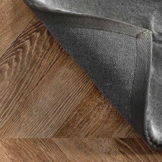 Tappeto di seta Rabbit - Grigio scuro