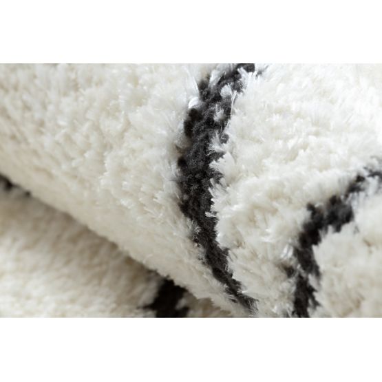 Tappeto moderno MODE 8522 astrazione crema / nero