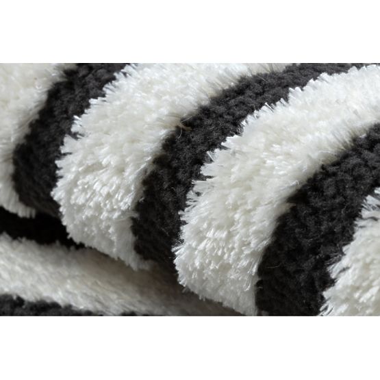 Tappeto moderno MODE 8597 geometrico crema / nero