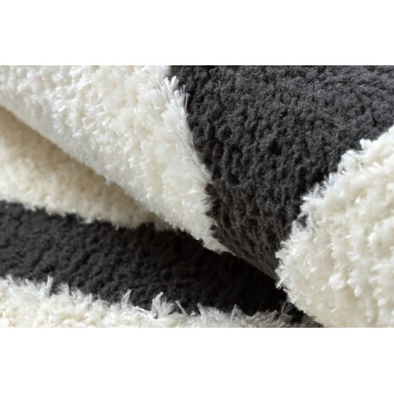 Tappeto moderno MODE 8631 geometrico crema / nero