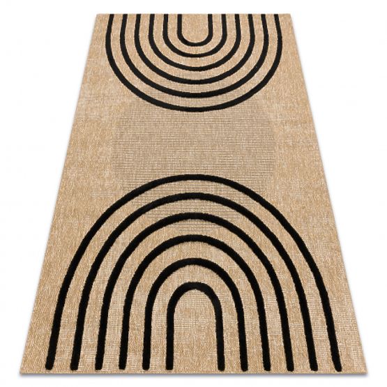 Tappeto SPARK 0688 beige/nero - Geometrico, sisal, strutturale