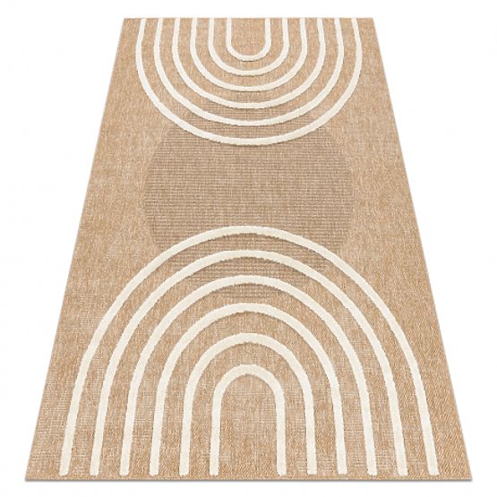 Tappeto SPARK 0688A beige / crema - Geometrico, sisal, strutturale