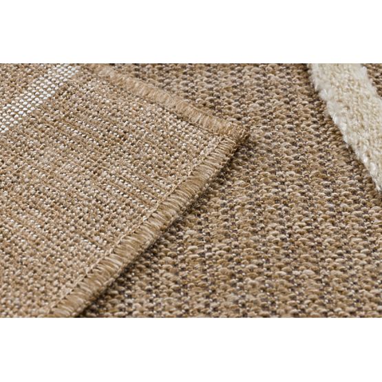 Tappeto SPARK 0688A beige / crema - Geometrico, sisal, strutturale