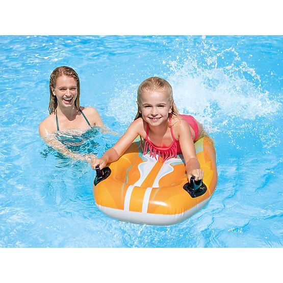 Tavola da nuoto gonfiabile con maniglie per bambini INTEX 58165 ARANCIONE