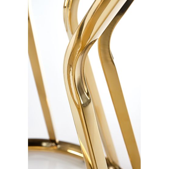 Tavolino AFINA S, specchio / oro (1p=1pz)
