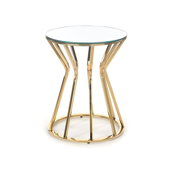 Tavolino AFINA S, specchio / oro (1p=1pz)