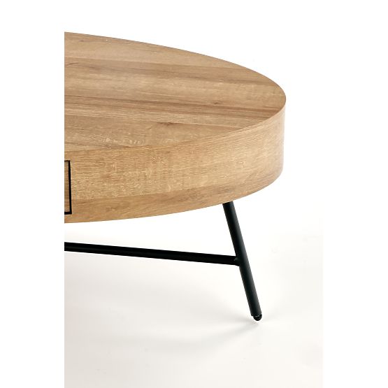 Tavolino Carolina - rovere nero/dorato