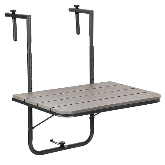 Tavolino da balcone pieghevole ARETTO grigio