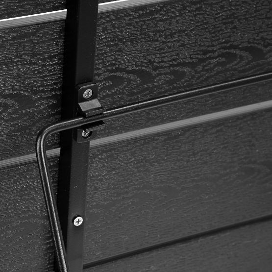 Tavolino da balcone pieghevole ARETTO nero