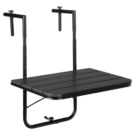 Tavolino da balcone pieghevole ARETTO nero