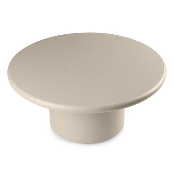 Tavolino da caffè Arce 80 cm, beige scuro, opaco