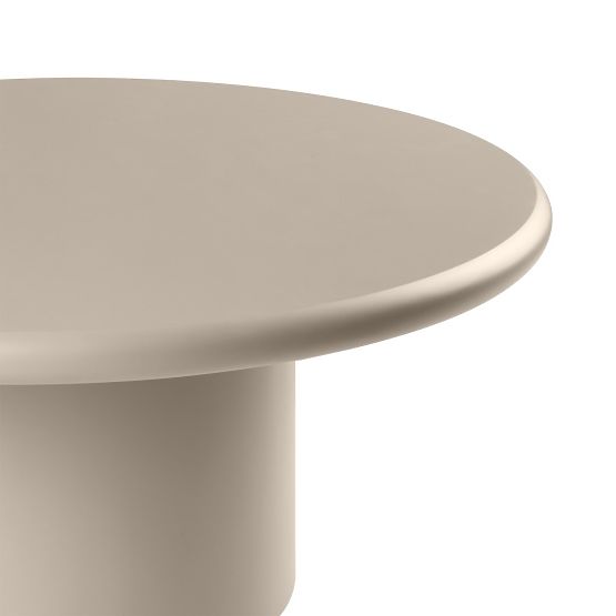 Tavolino da caffè Arce 80 cm, beige scuro, opaco