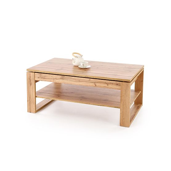 Tavolino da caffè BETTY con piano sollevabile rovere artisan