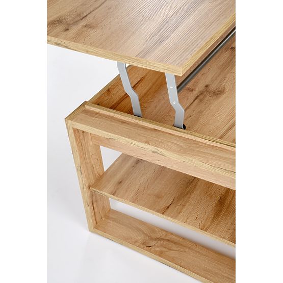 Tavolino da caffè BETTY con piano sollevabile rovere artisan