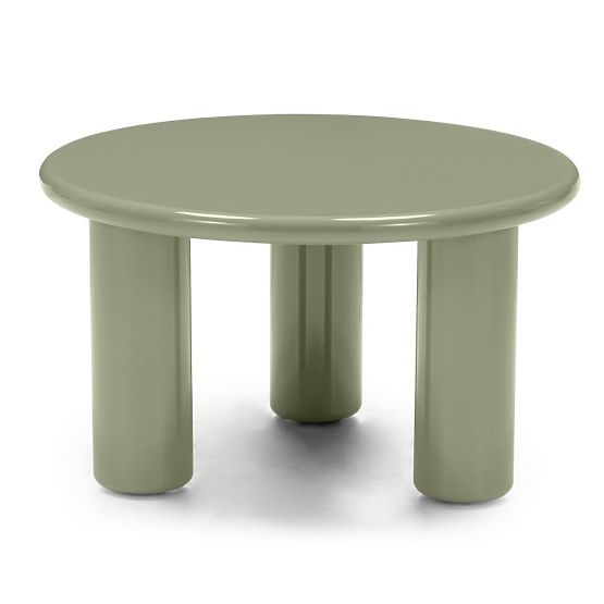 Tavolino da caffè Blair 60 cm, oliva, lucido