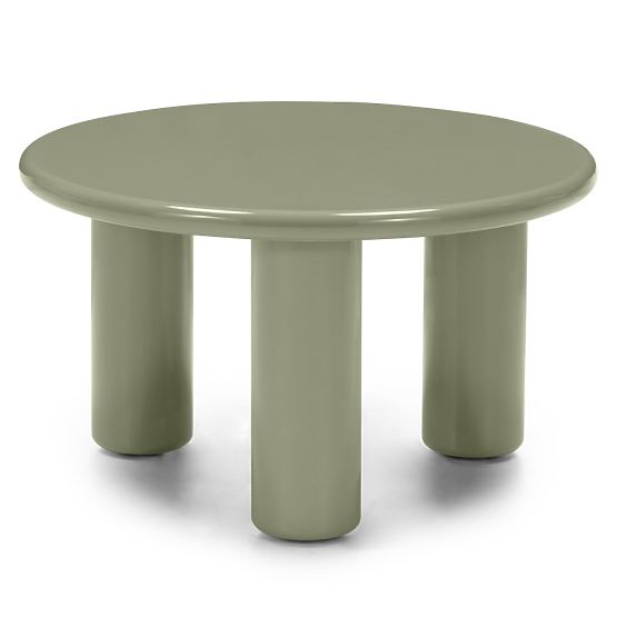 Tavolino da caffè Blair 60 cm, oliva, lucido