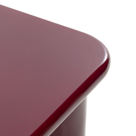 Tavolino da caffè Cherry 70 cm, bordeaux/ciliegia, lucido