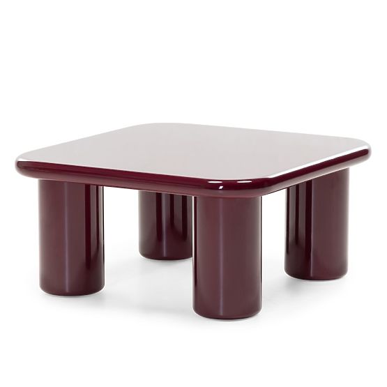 Tavolino da caffè Cherry 70 cm, bordeaux/ciliegia, lucido
