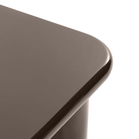 Tavolino da caffè Cherry 70 cm, cioccolato, lucido