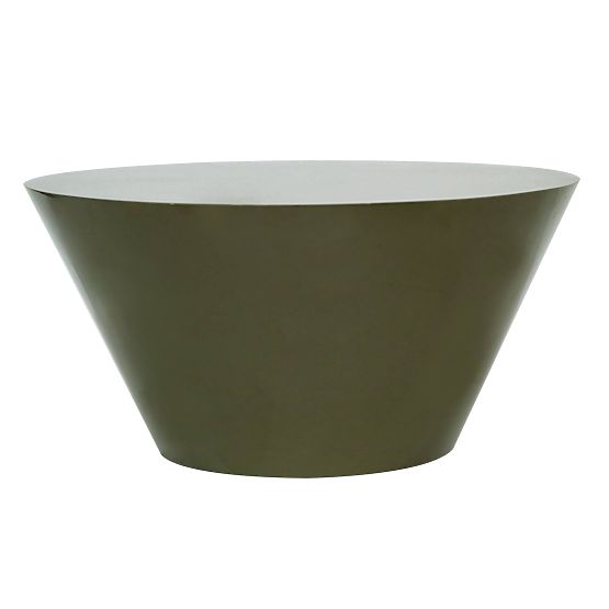 Tavolino da caffè Eclipso, 80 cm, grigio-verde, lucido