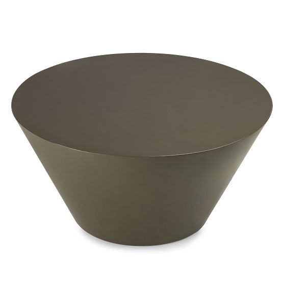 Tavolino da caffè Eclipso, 80 cm, grigio-verde, lucido