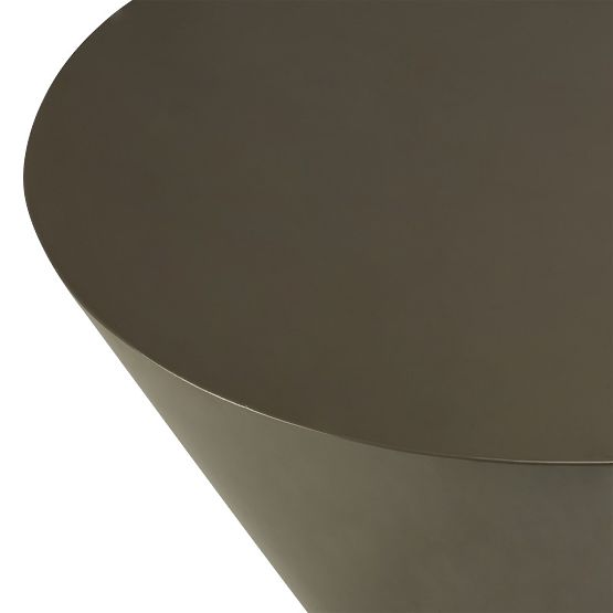 Tavolino da caffè Eclipso, 80 cm, grigio-verde, lucido