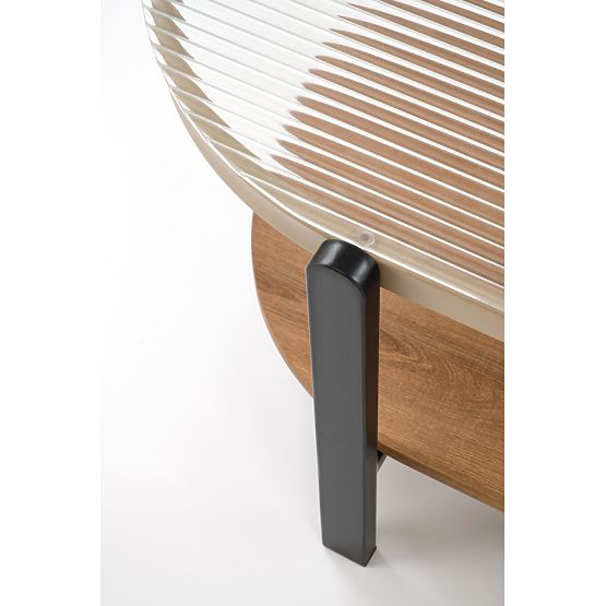 Tavolino da caffè KAMALA, naturale / nero (1p=1pz)