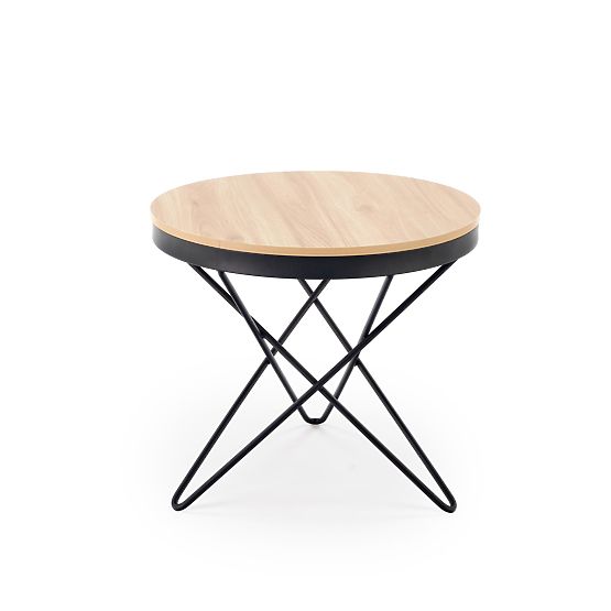 Tavolino da caffè LEILA, naturale / nero (1p=1pz)
