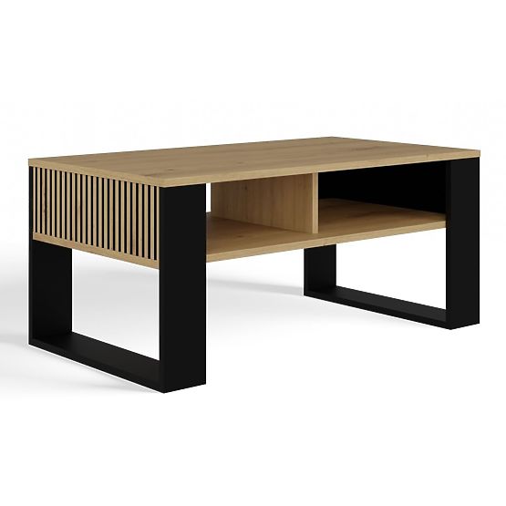 Tavolino da caffè Modern 2P SLIM ROVERE ARTISAN NERO