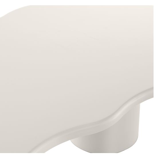 Tavolino da caffè Muse grigio-beige, opaco, forme arrotondate