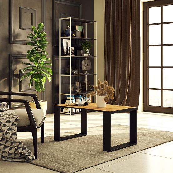 TAVOLINO DA CAFFÈ NOX ROVERE CRAFT / NERO