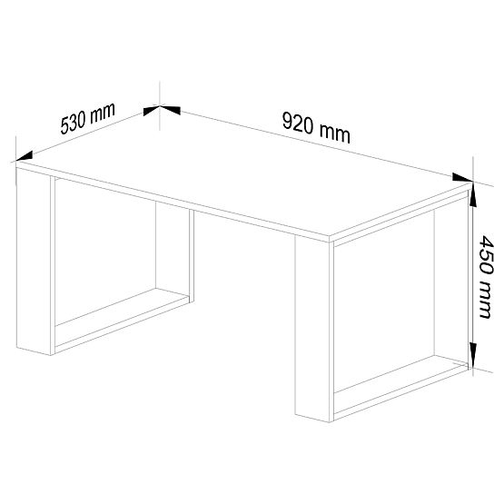 TAVOLINO DA CAFFÈ NOX ROVERE SONOMA / BIANCO