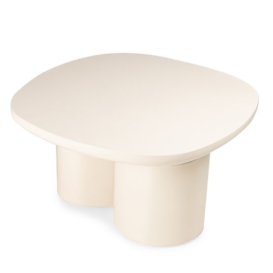 Tavolino da caffè Puro 80 cm, beige chiaro, lucido