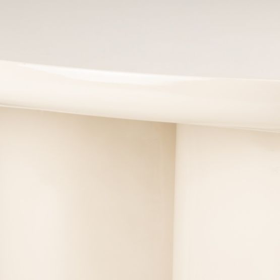 Tavolino da caffè Puro 80 cm, beige chiaro, lucido