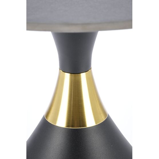 Tavolino da caffè SCALITA marmo nero / nero / oro (2p=1ks)