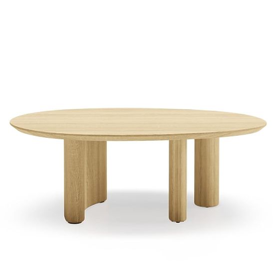 Tavolino da caffè Segretto, ovale, rovere naturale