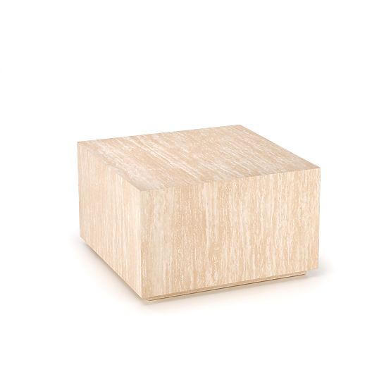 Tavolino da caffè TRAVERTINO KWADRAT, travertino (1p=1ks)