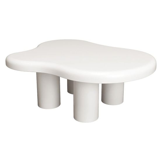 Tavolino da caffè Vercelli 100 cm, bianco