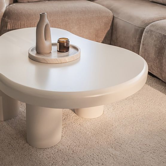 Tavolino da caffè Vercelli 100 cm, bianco